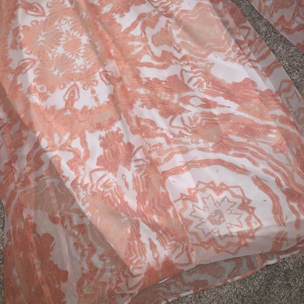 Light Orange & White Long Sleeve top size XXS - Picture 5 of 7